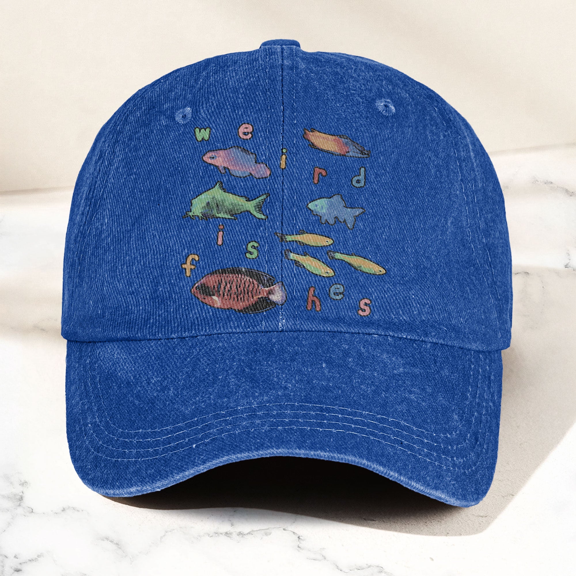 Radiohead Weird Fishes Denim Cap Radiohead Tribute Merch Dad Hat (With Box)
