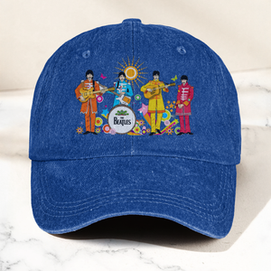 Sgt. Pepper's Lonely Hearts Club Band Denim Cap The Beatles Merch Gift for Dad (With Box)