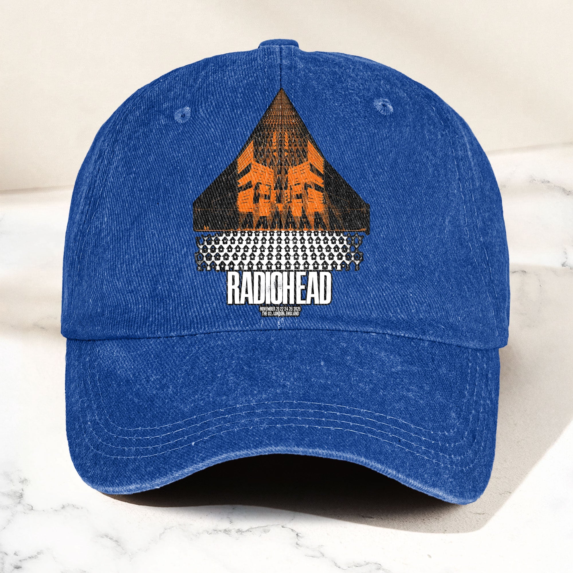 Radiohead Live in London Denim Cap Retro Radiohead Tribute Merch Dad Hat (With Box)