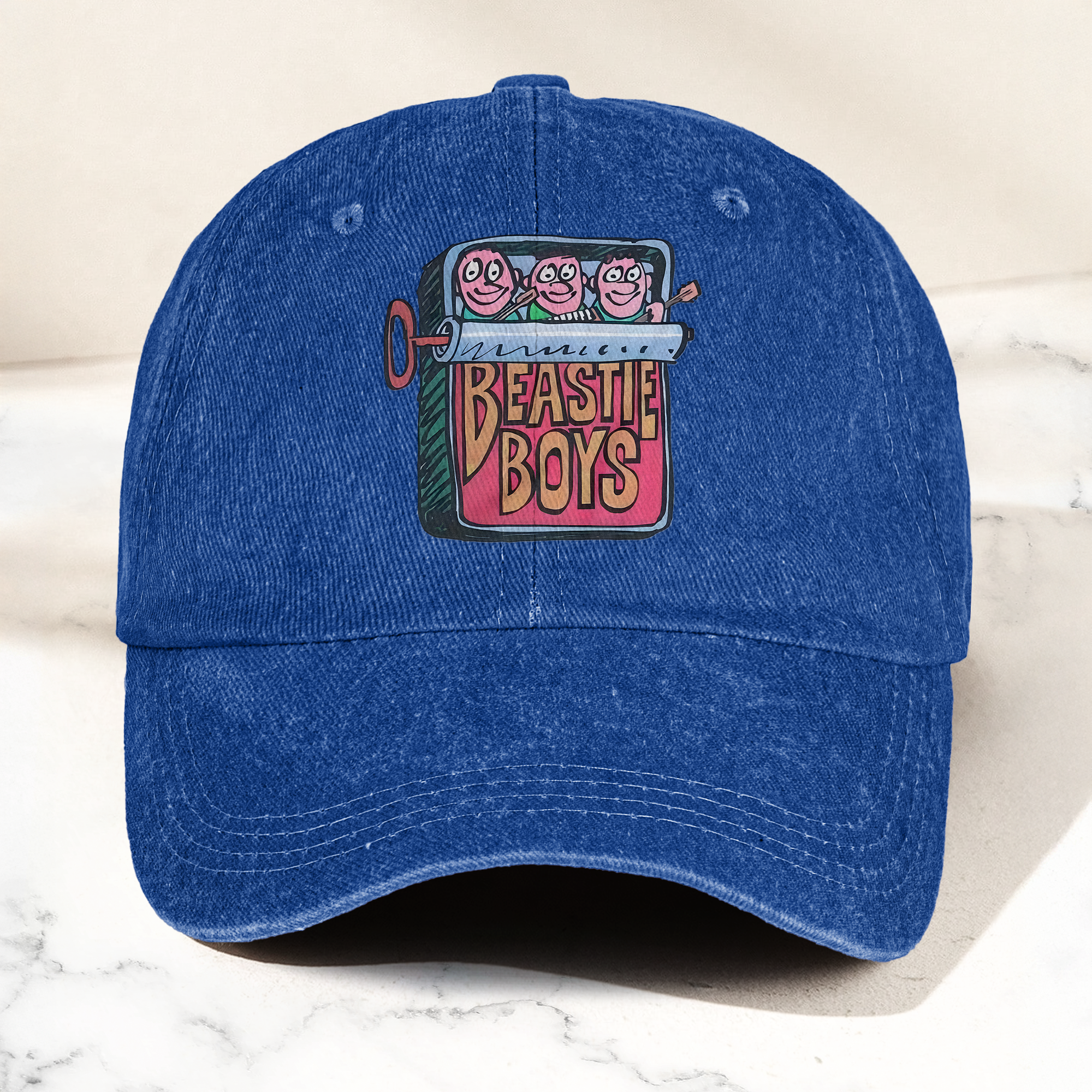 Beastie Boys Hello Nasty Graphic Denim Cap Retro Rock Music Fan Cap Gift For Dad (With Box)