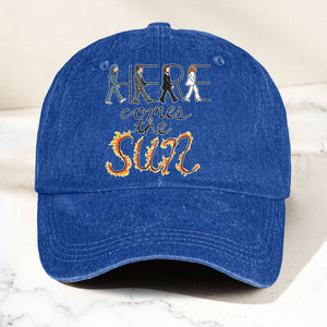 Here Comes the Sun Denim Cap Retro The Beatles Tribute Merch Dad Hat (With Box)