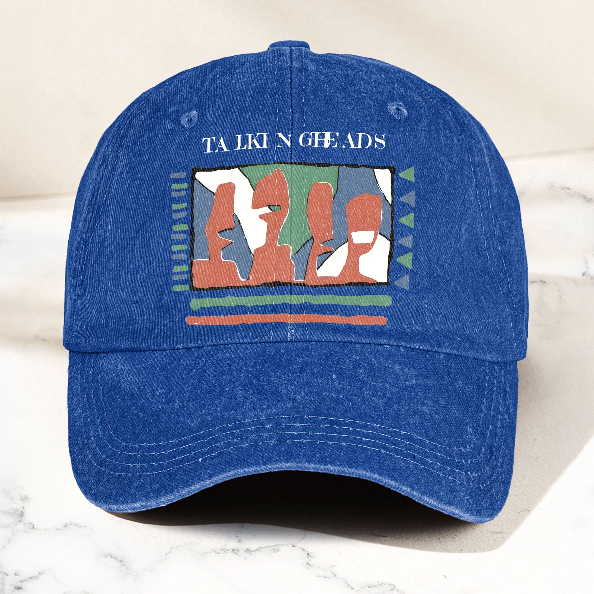 Talking Head Artwork Denim Cap Retro Talking Head Tribute Merch Dad Hat (With Box)