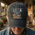 Here Comes the Sun Denim Cap Retro The Beatles Tribute Merch Dad Hat (With Box)