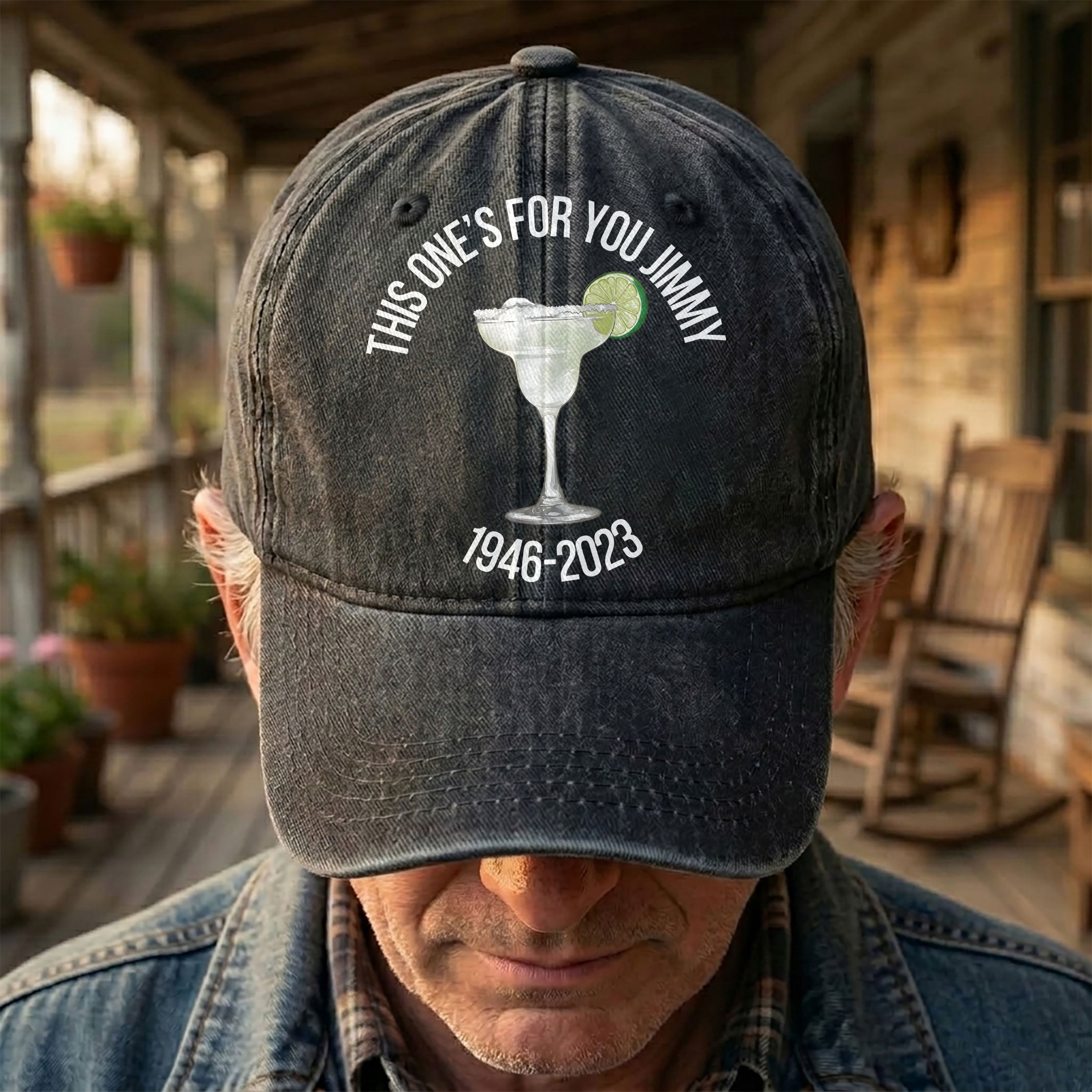 This one's for you Jimmy Denim Cap Retro Jimmy Buffett Tribute Dad Hat (With Box)