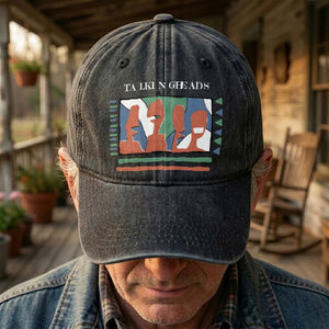 Talking Head Artwork Denim Cap Retro Talking Head Tribute Merch Dad Hat (With Box)