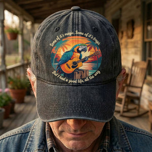 Some of Its Magic, Some of Its Tragic Denim Cap Retro Jimmy Buffett Inspired Dad Hat (With Box)