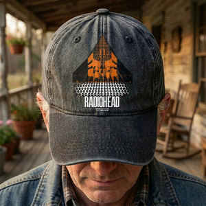 Radiohead Live in London Denim Cap Retro Radiohead Tribute Merch Dad Hat (With Box)