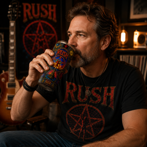 Rush 2112 Stained Glass Tumbler 20oz 40oz Stainless Steel Travel Mug Inspired by Classic Progressive Rock