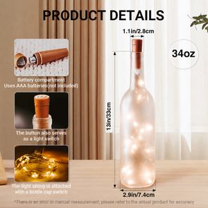 Jimmy Buffett Bottle Lamp Tropical Paradise LED Wine Bottle Lamp For Parrothead Fans