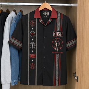 Rush Luxury Design Hawaiian Shirt - Mexican Inpsired Swan Song Hawaiian Shirt Black Version
