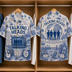Talking Heads Luxury Design Hawaiian Shirt - Tropical Blue Inpsired Hawaiian