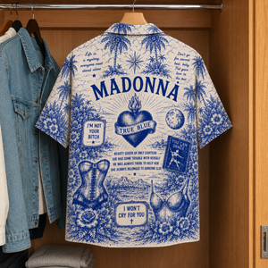 Madonna Tropical Hawaiian Shirt - Tropical Album Cover Inpsired Hawaiian Shirt