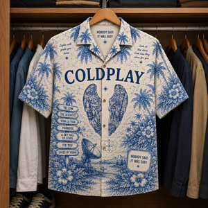 Cold Play Tropical Hawaiian Shirt - Tropical Inpsired Hawaiian Shirt