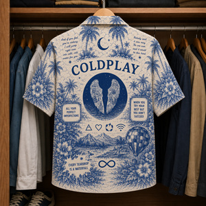 Cold Play Tropical Hawaiian Shirt - Tropical Inpsired Hawaiian Shirt