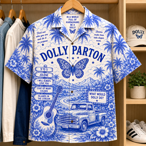 Dolly Parton Tropical Hawaiian Shirt - Tropical Inpsired Hawaiian Shirt Iconic