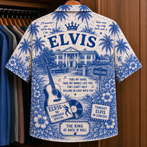 Elvis Presley Tropical Hawaiian Shirt - Tropical Inpsired Hawaiian Shirt Iconic
