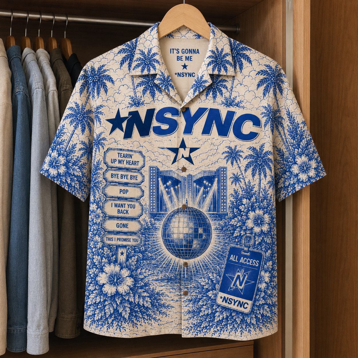 NSYNC Tropical Hawaiian Shirt - Tropical Inpsired Hawaiian Shirt Iconic