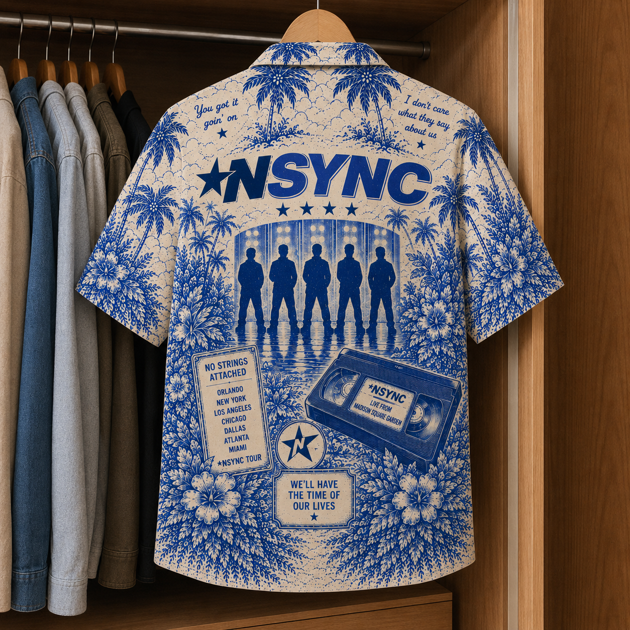 NSYNC Tropical Hawaiian Shirt - Tropical Inpsired Hawaiian Shirt Iconic