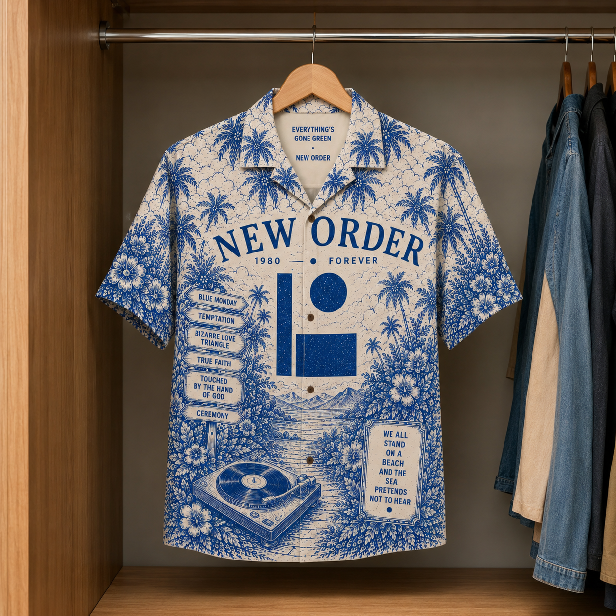 New Order Tropical Hawaiian Shirt - Tropical Inpsired Hawaiian Shirt Iconic