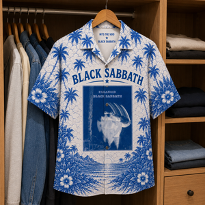 Black Sabbath Tropical Hawaiian Shirt - Tropical Inpsired Hawaiian Shirt Iconic Album Cover