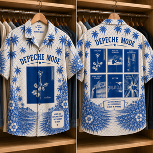 Depeche Mode Tropical Hawaiian Shirt - Tropical Inpsired Hawaiian Shirt Iconic Album Cover