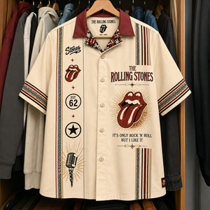 The Rolling Stone Luxury Design Hawaiian Shirt - Mexican Inpsired Hawaiian Shirt