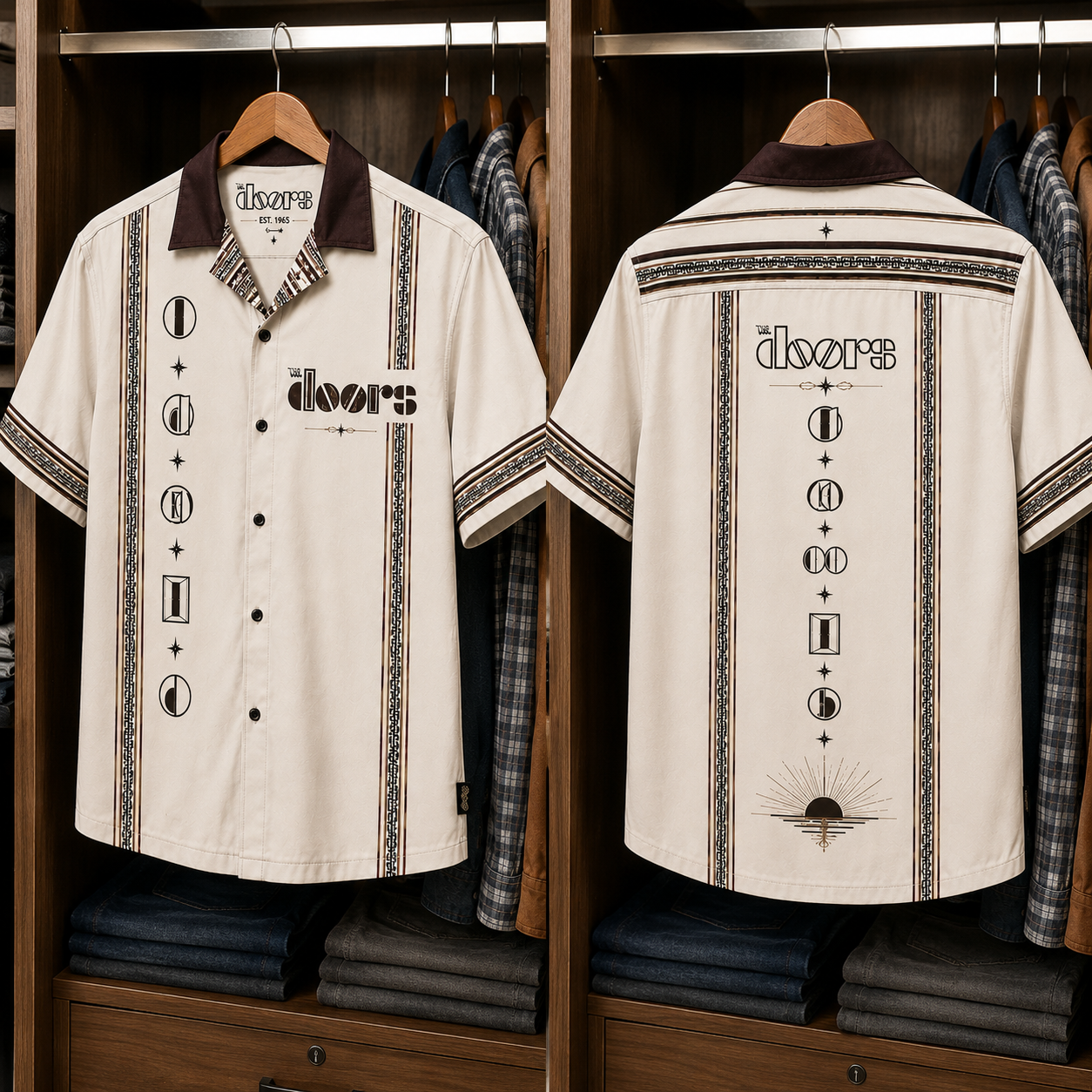 The Doors Luxury Design Hawaiian Shirt - Mexican Inpsired Hawaiian Shirt