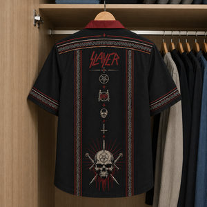 Slayer Luxury Design Hawaiian Shirt - Mexican Inpsired Hawaiian Shirt