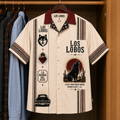 Los Lobos Luxury Design Hawaiian Shirt - Mexican Inpsired Hawaiian Shirt White Version