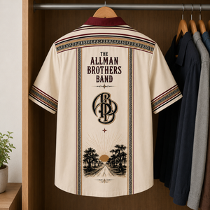 The Allman Brothers Band Luxury Design Hawaiian Shirt - Mexican Inpsired Hawaiian Shirt White Version