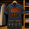 KraftWerk Stained Glass Hawaiian Shirt - Unisex Button Up