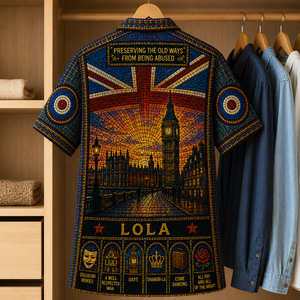 The Kinks Stained Glass Hawaiian Shirt - Unisex Button Up