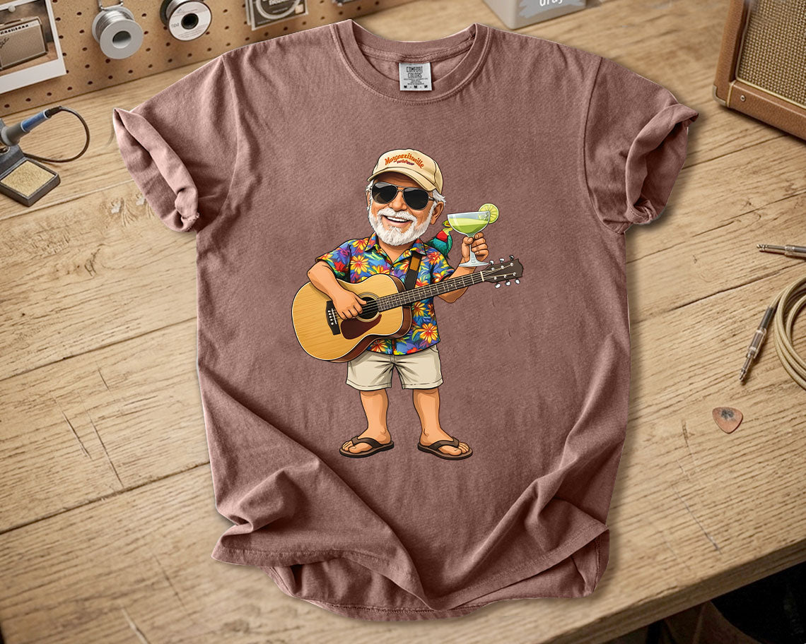 Jimmy Buffett Comfort Colors Tee Margaritaville Guitar Vibes Island Lifestyle Shirt