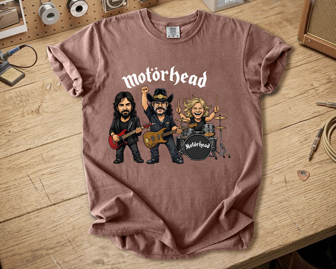 Motörhead Comfort Colors Tee Lemmy Kilmister Band Members Tribute Classic Rock Shirt