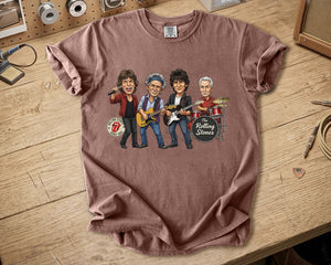 The Rolling Stones Comfort Colors Tee Mick Jagger Keith Richards Band Members Tribute Classic Rock Shirt