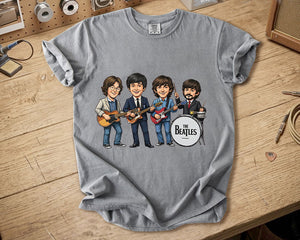 The Beatles Band Members Comfort Colors Tee John Lennon Paul McCartney George Harrison Ringo Starr Classic Rock Tribute Shirt