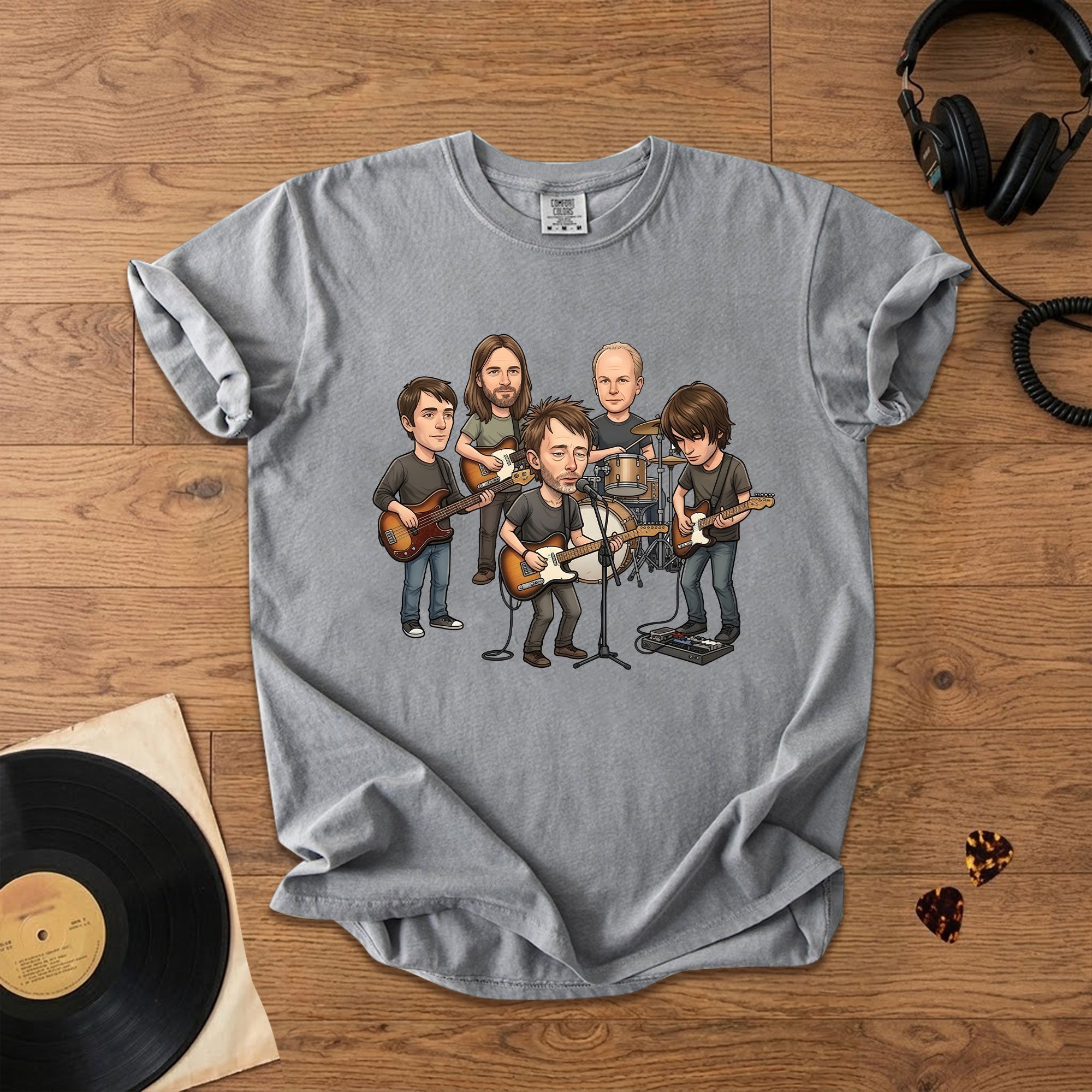 Radiohead Vintage Alternative Rock Band Comfort Tee Retro Music Fan T-Shirt