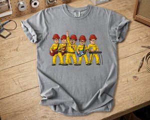 DEVO Comfort Colors Tee Band Members Red Energy Dome Tribute New Wave Rock Shirt