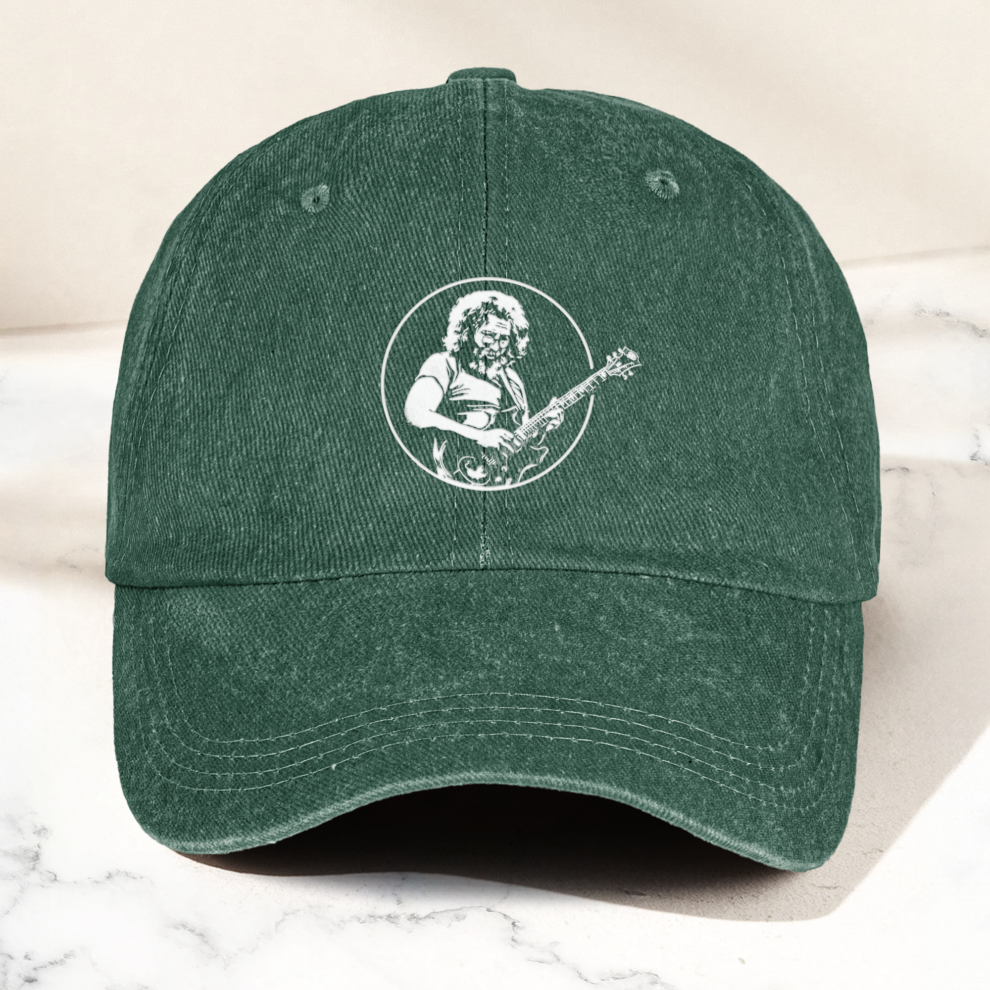 Jerry Style Guitarist Dad Hat Vintage Jam Band Tribute Cap