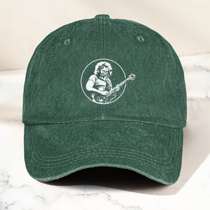 Jerry Style Guitarist Dad Hat Vintage Jam Band Tribute Cap