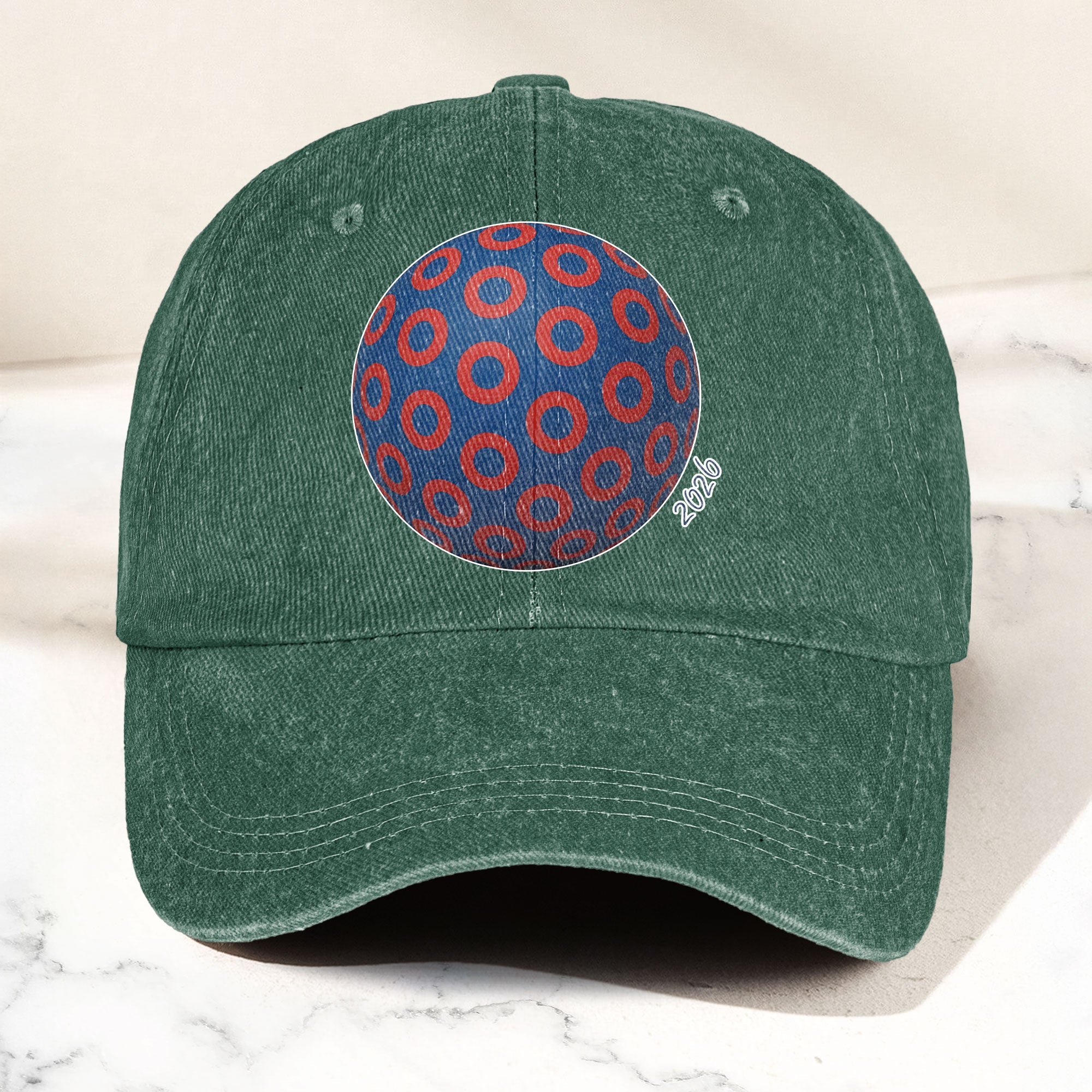 Phish Donut Holographic Denim Cap Retro Music Phish Cap Gift For Dad (With Box)