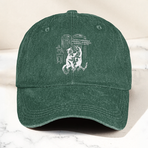 The Cure Lovecats Essential Artwork Vintage Denim Cap Retro The Cure Band Merch Gift for Dad (With Box)