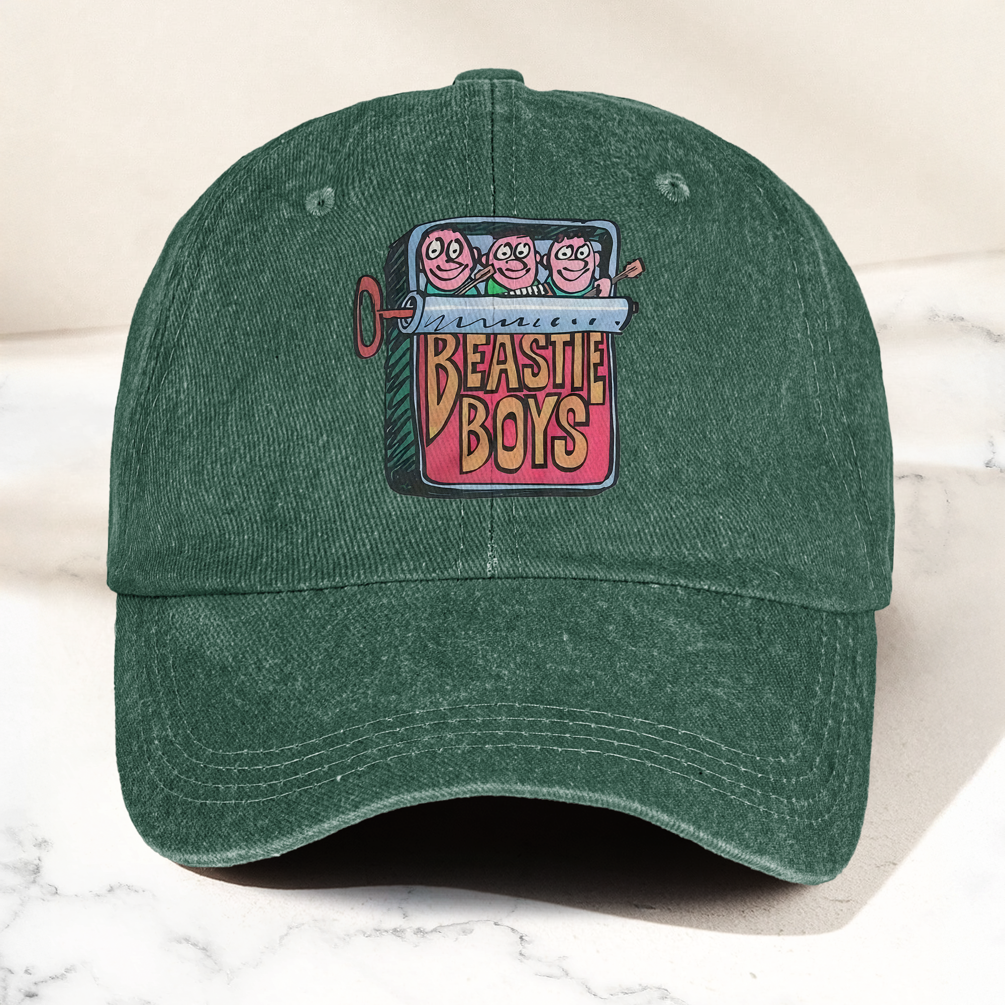 Beastie Boys Hello Nasty Graphic Denim Cap Retro Rock Music Fan Cap Gift For Dad (With Box)