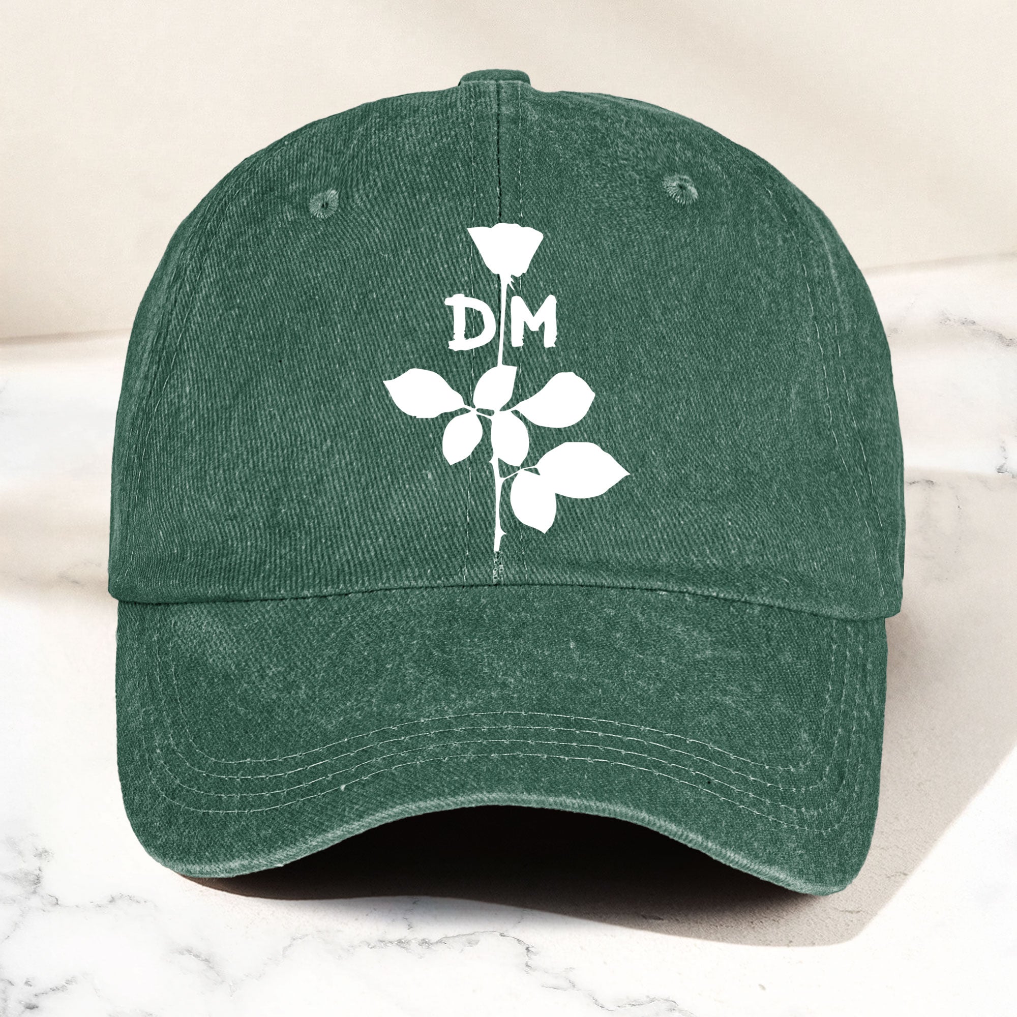 Depeche Mode Rose Denim Cap Retro Depeche Mode Tribute Merch Dad Hat (With Box)