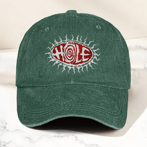 Hole Band Eyeball Denim Cap Vintage Hole Band Album Merch Gift for Dad (With Box)