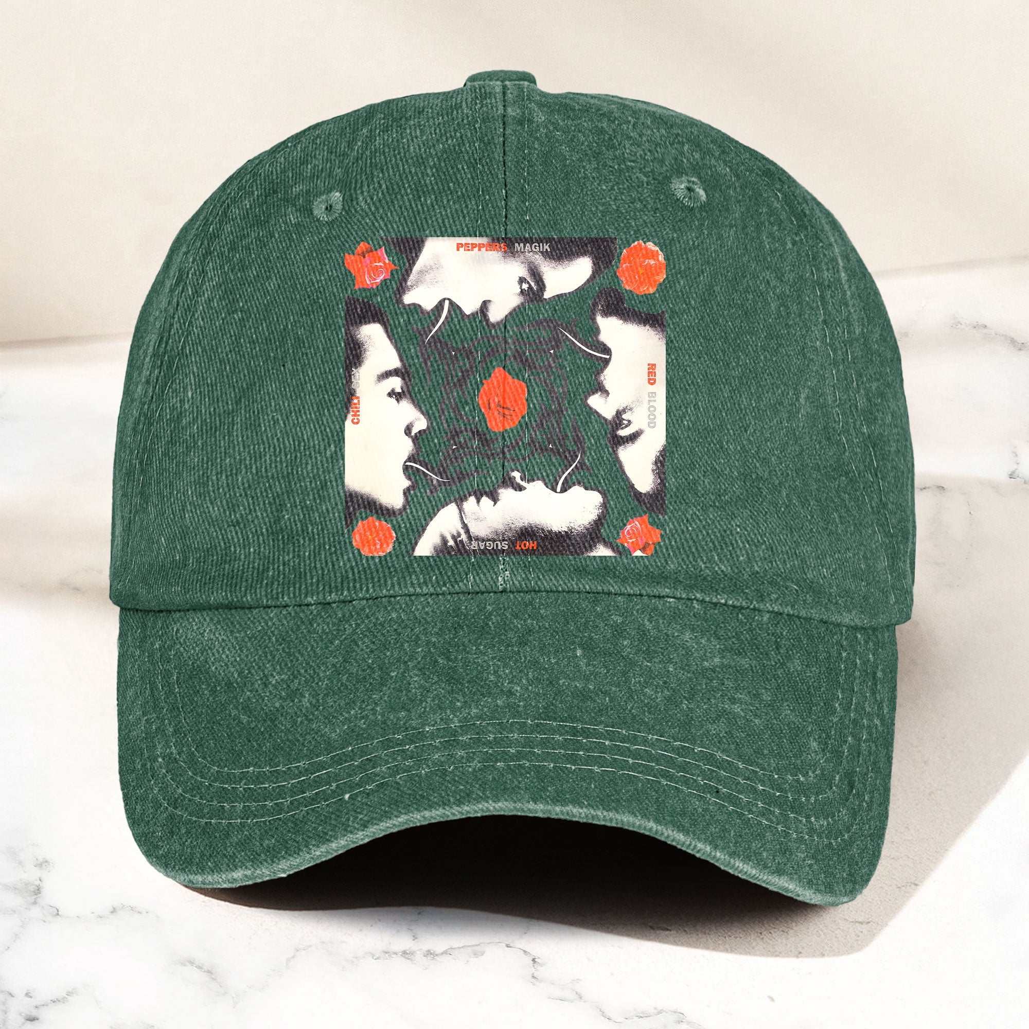Blood Sugar Sex Magik Graphic Denim Cap Vintage Red Hot Chili Peppers Album Merch Gift for Dad (With Box)