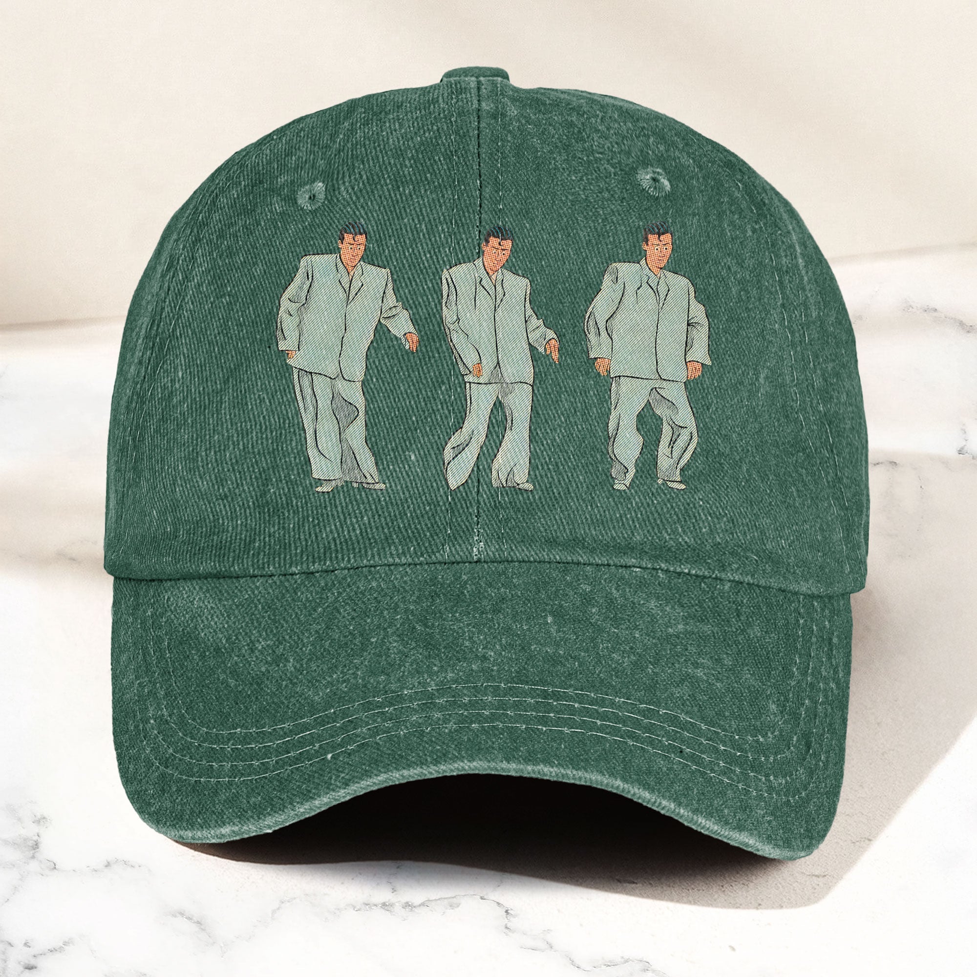 Vintage Comic Talking Heads Denim Cap Talking Heads Tribute Merch Dad Hat (With Box)