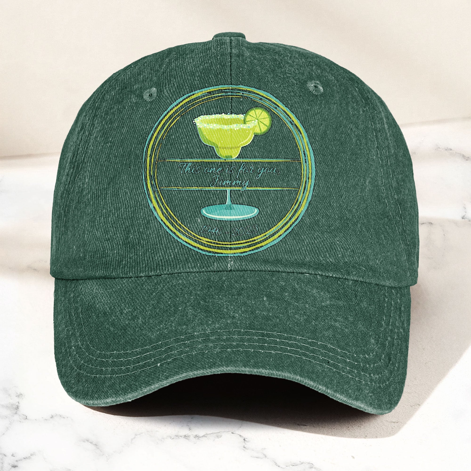 This one is for you Jimmy 1946-2023 Denim Cap Retro Jimmy Buffett Tribute Dad Hat (With Box)
