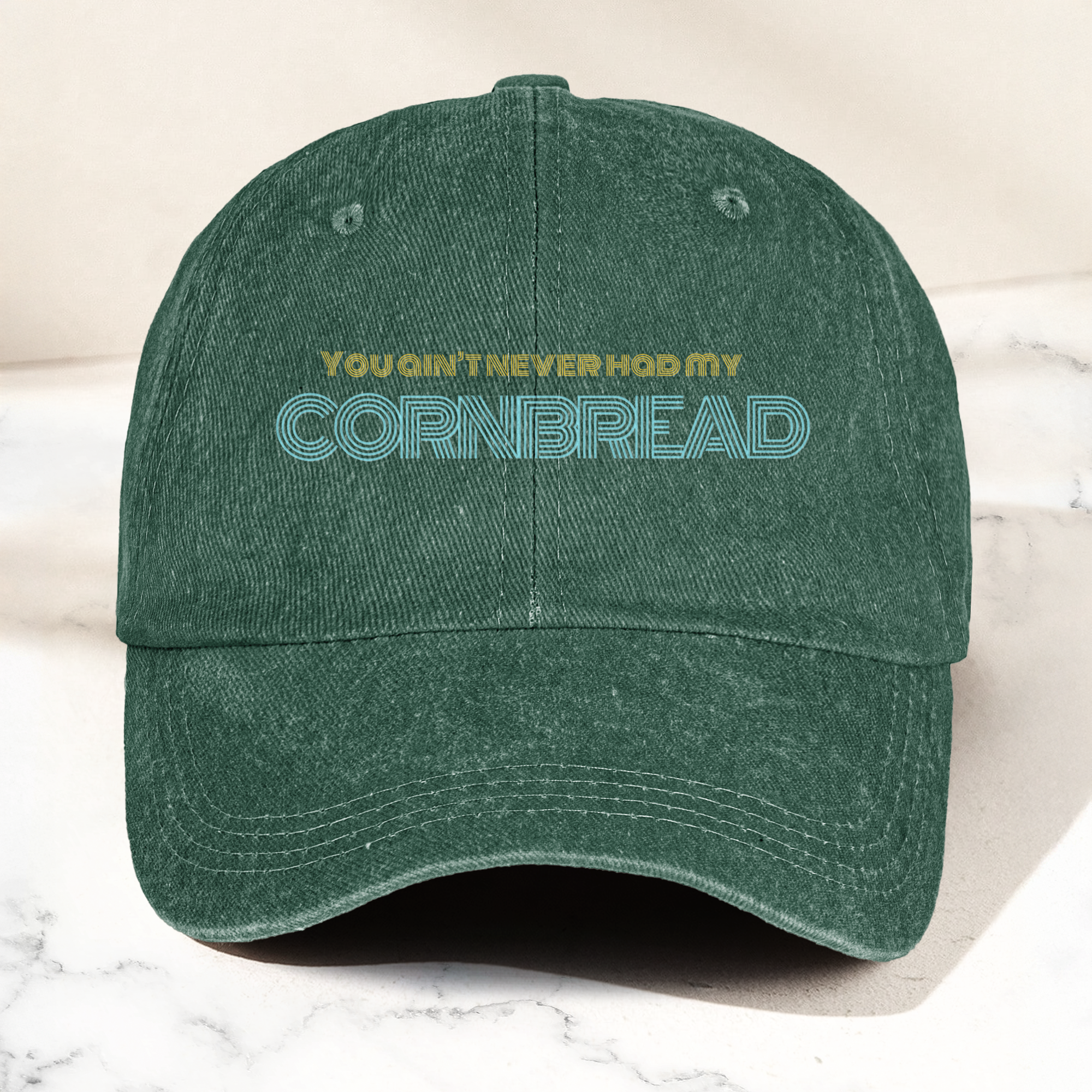 Dave Matthews Band Cornbread Lyrics Denim Cap Retro Music Cap Gift For Dad (With Box)