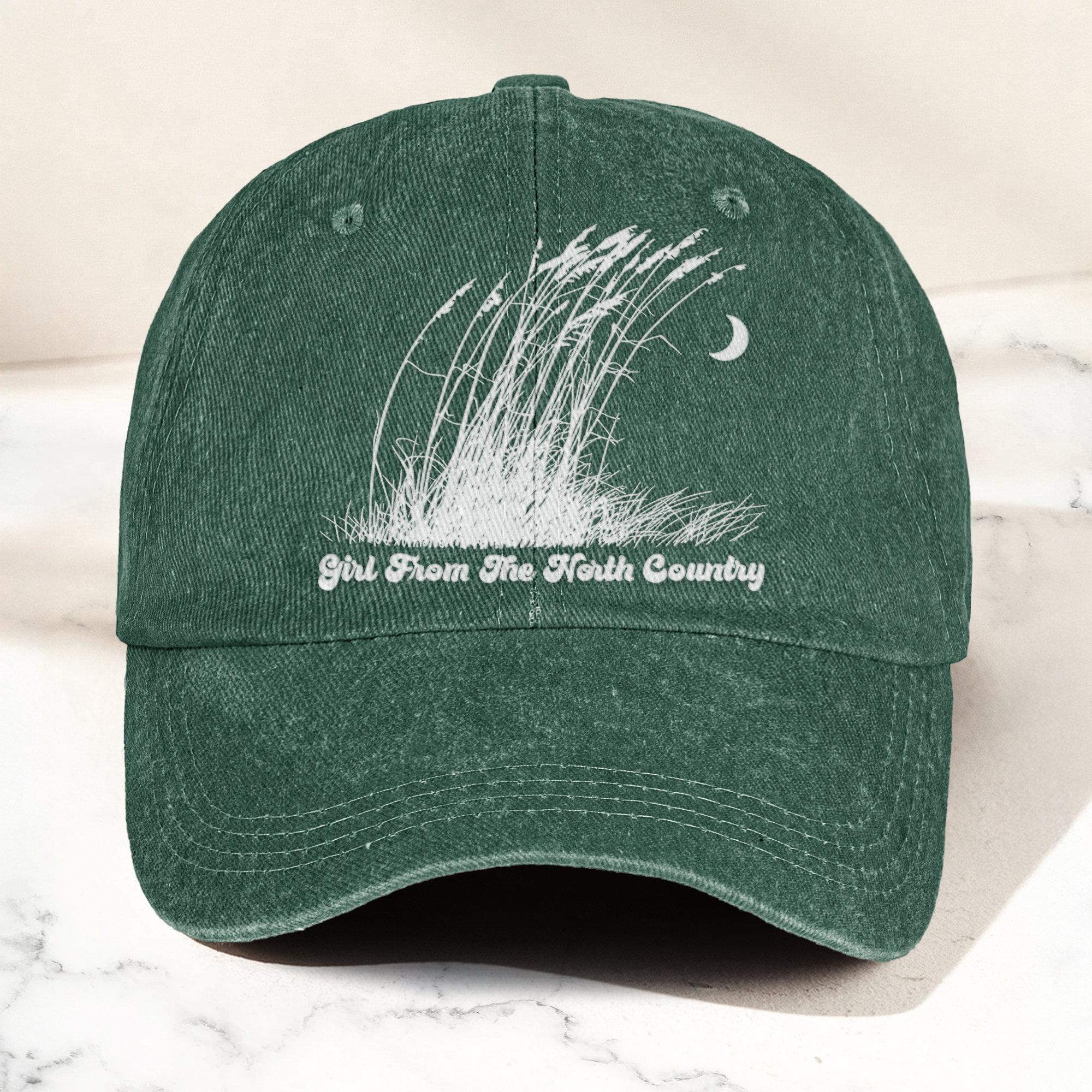Bob Dylan Girl From The North Country Folk Lyrics Music Merch Denim Cap Retro Vintage Dad Cap Gift For Dad (With Box)